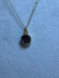 Garnet Round Pendant
