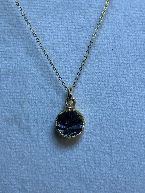 Garnet Round Pendant