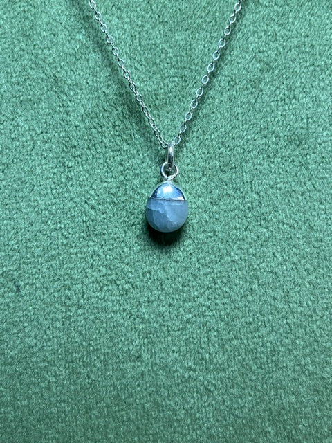 Aquamarine Tumblestone Pendant