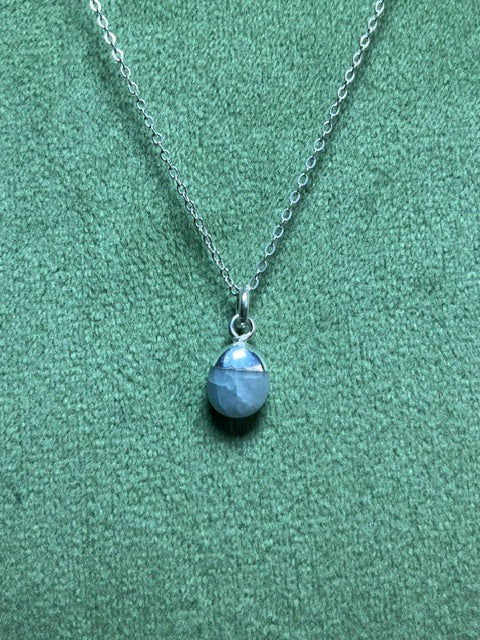 Aquamarine Tumblestone Pendant