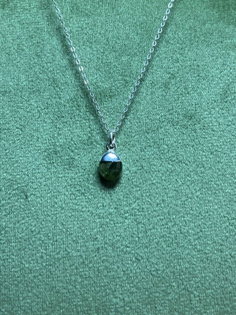 Peridot Tumblestone Pendant