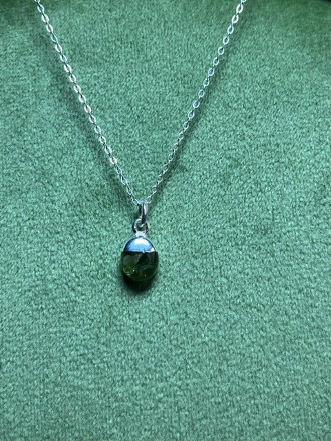 Peridot Tumblestone Pendant