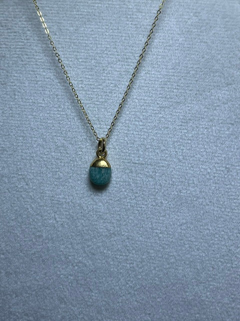 Amazonite Tumblestone Pendant