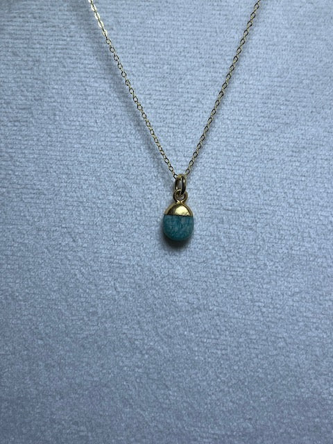 Amazonite Tumblestone Pendant