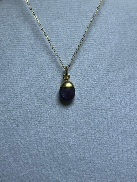 Ruby Tumblestone Pendant