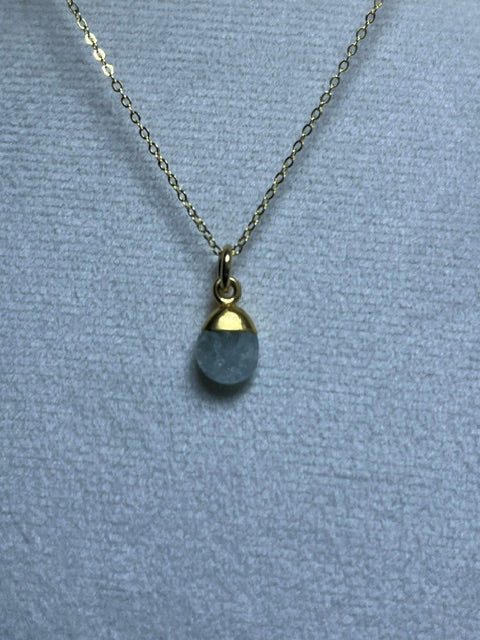 Aquamarine Tumblestone Pendant