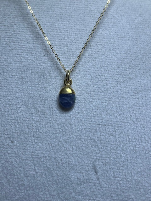 Tanzanite Tumblestone Pendant