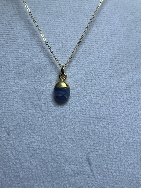 Tanzanite Tumblestone Pendant