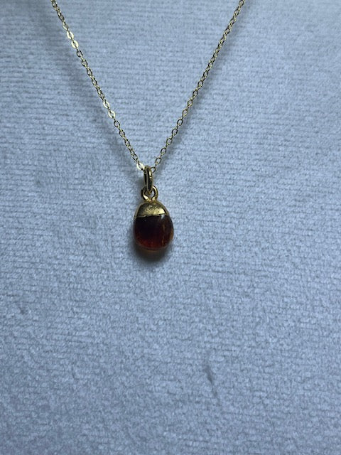 Citrine Tumblestone Pendant