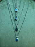 Raw small Nuggets Pendants Sterling Silver