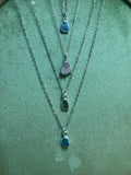 Raw small Nuggets Pendants Sterling Silver