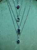 Raw small Nuggets Pendants Sterling Silver