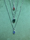 Raw small Nuggets Pendants Sterling Silver