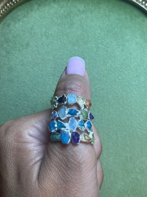 5Stone Rings Sterling Silver