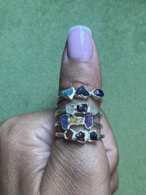 5Stone Rings Sterling Silver