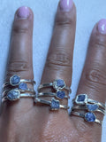 Tanzanite Stacking Rings