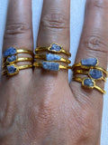 Tanzanite Stacking Rings