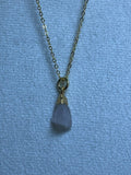 Raw Rose Quartz Birthstone Pendant