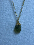 Raw Peridot Birthstone Pendant