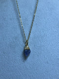 Raw Tanzanite Birthstone Pendant