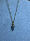 Raw Aquamarine Birthstone Pendant