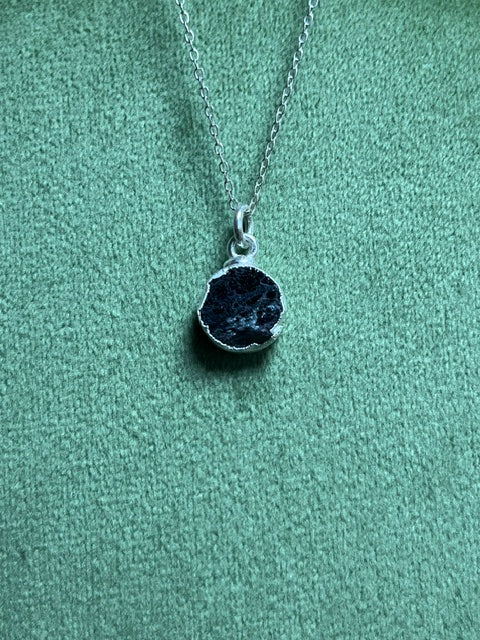 Garnet Round Pendant