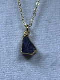 Raw Nuggets Pendants Sterling Silver 22K Gold Coated