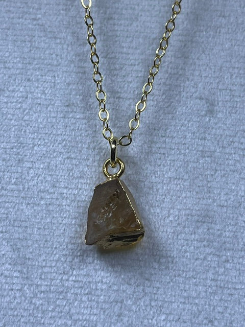 Raw Nuggets Pendants Sterling Silver 22K Gold Coated