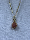 Raw Nuggets Pendants Sterling Silver 22K Gold Coated