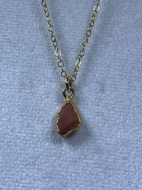 Raw Nuggets Pendants Sterling Silver 22K Gold Coated