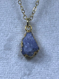 Raw Nuggets Pendants Sterling Silver 22K Gold Coated