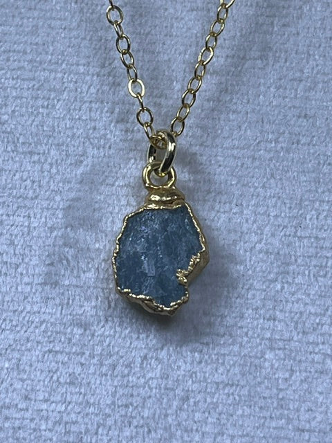 Raw Nuggets Pendants Sterling Silver 22K Gold Coated