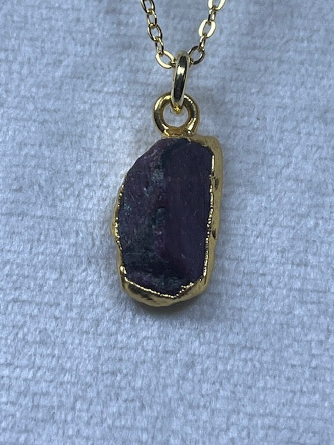 Raw Nuggets Pendants Sterling Silver 22K Gold Coated