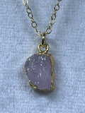 Raw Nuggets Pendants Sterling Silver 22K Gold Coated
