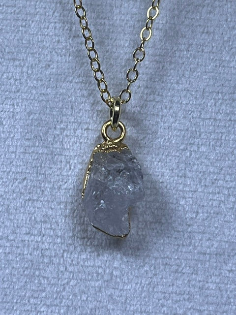 Raw Nuggets Pendants Sterling Silver 22K Gold Coated