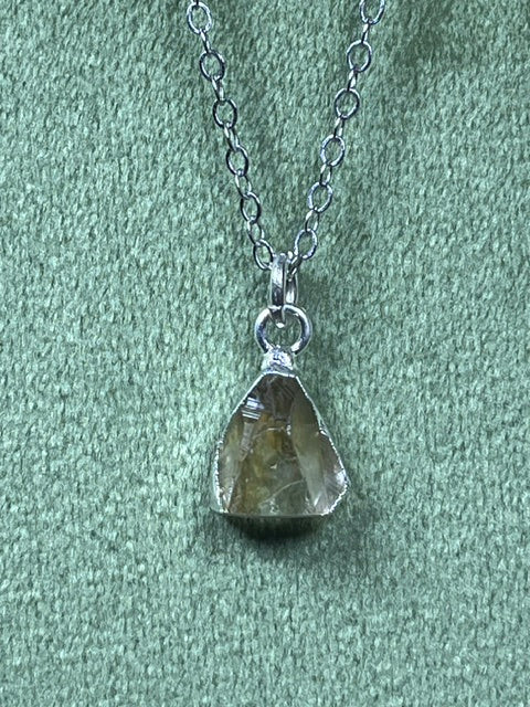 Raw Nuggets Pendants Sterling Silver