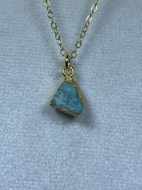 Raw Nuggets Pendants Sterling Silver 22K Gold Coated