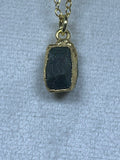 Raw Nuggets Pendants Sterling Silver 22K Gold Coated