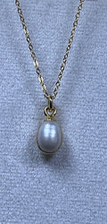 Pearl Pendants Sterling Silver 22K Gold Coated