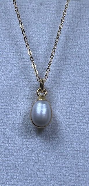 Pearl Pendants Sterling Silver 22K Gold Coated