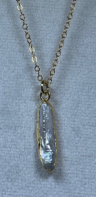 Pearl Pendants Sterling Silver 22K Gold Coated