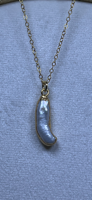 Pearl Pendants Sterling Silver 22K Gold Coated