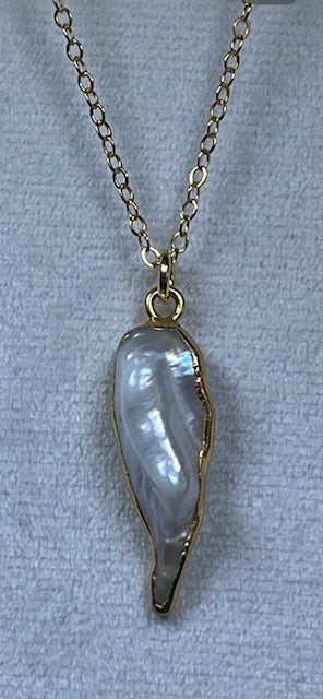 Pearl Pendants Sterling Silver 22K Gold Coated