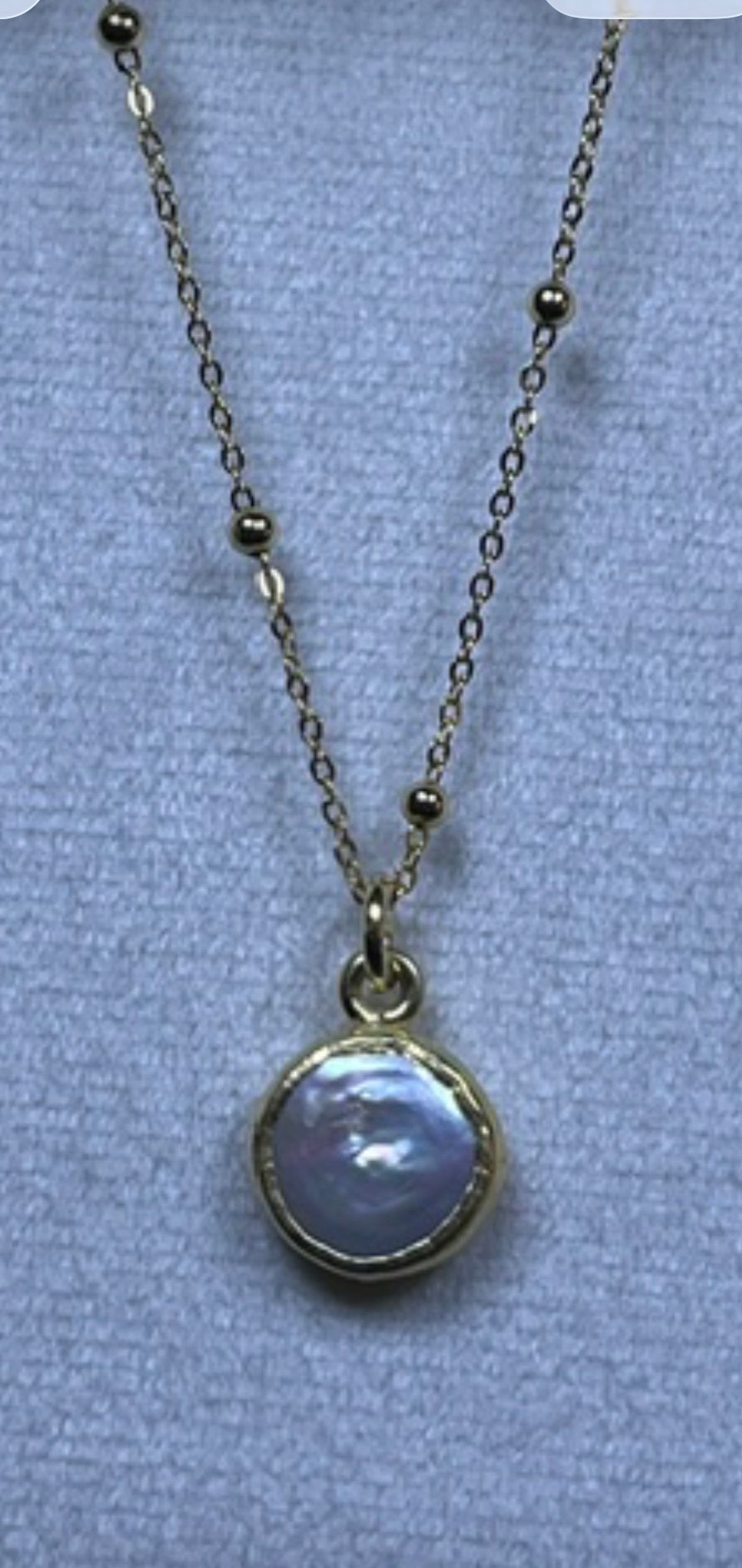 Pearl Pendants Sterling Silver 22K Gold Coated